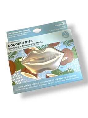 Alamar Metallic Silver Lip Mask Coconut Kiss 5 Pack